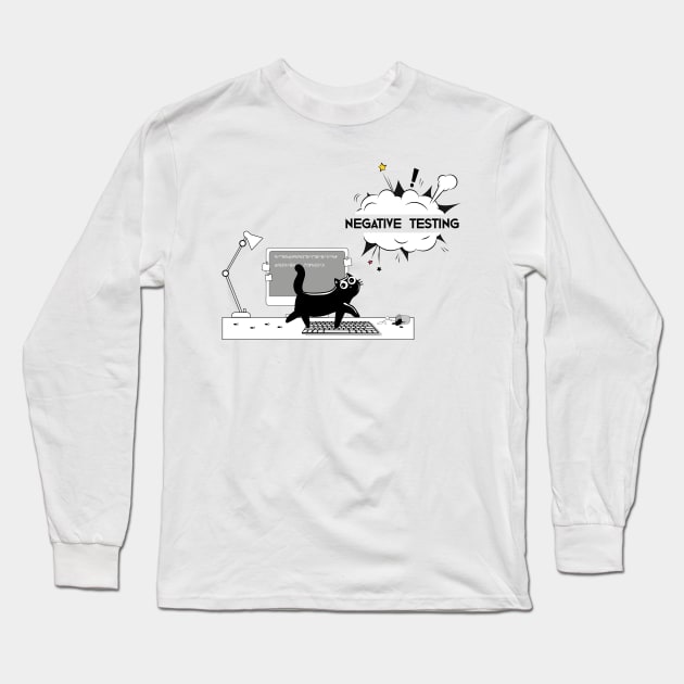 QA Long Sleeve T-Shirt by LanaBilous24